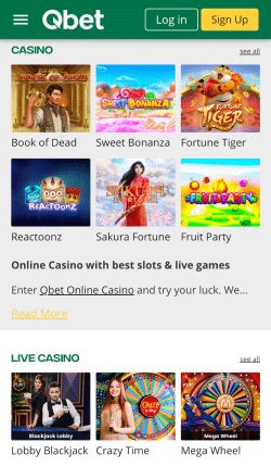 QBet Casino Login, Inloggen en Registreren met Inschrijfbonus.